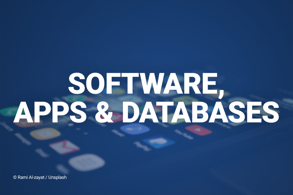 software, apps, and databases
