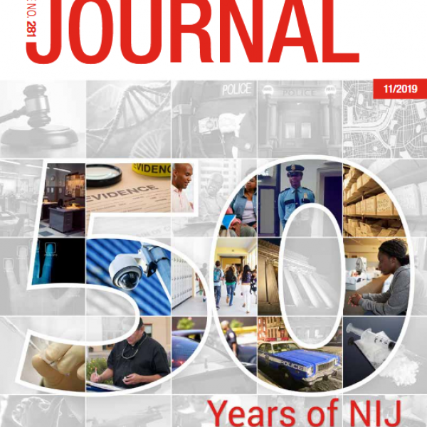 Journal 281 Cover - 50 Years of NIJ 1968-2018
