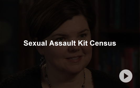 Video of Rebecca Campbell, Detroit Researcher from Michigan State University, discussing how to determine how many untested kits a jurisdiction has.