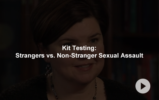 Video of Rebecca Campbell, Detroit Researcher from Michigan State University, discussing the importance of testing both stranger and non-stranger rape cases in Detroit.
