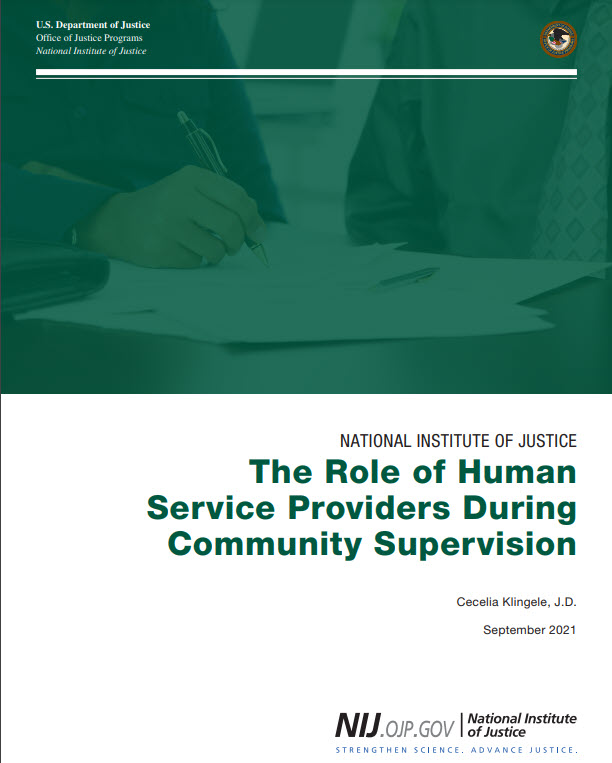 The Role of Human Service Providers During Community Supervision 