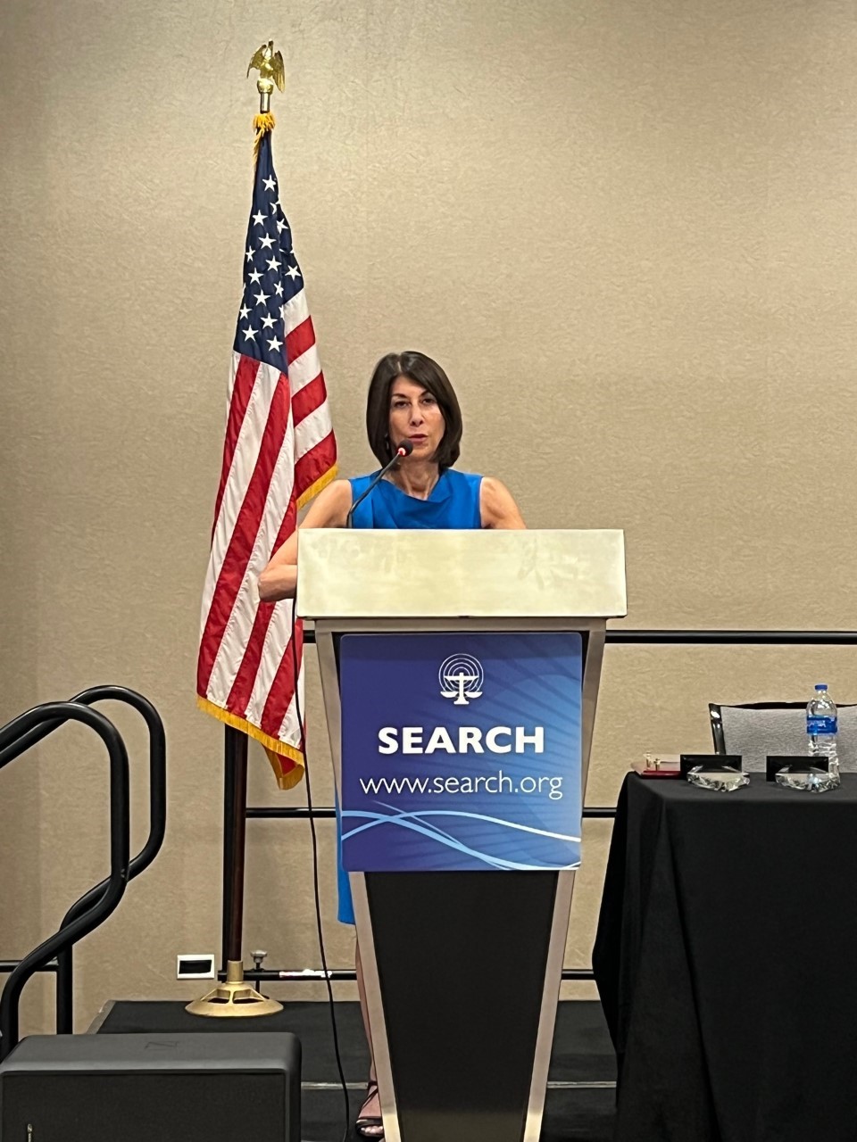 NIJ Director Nancy La Vigne, Ph.D., gives acceptance speech at 2022 SEARCH Meeting