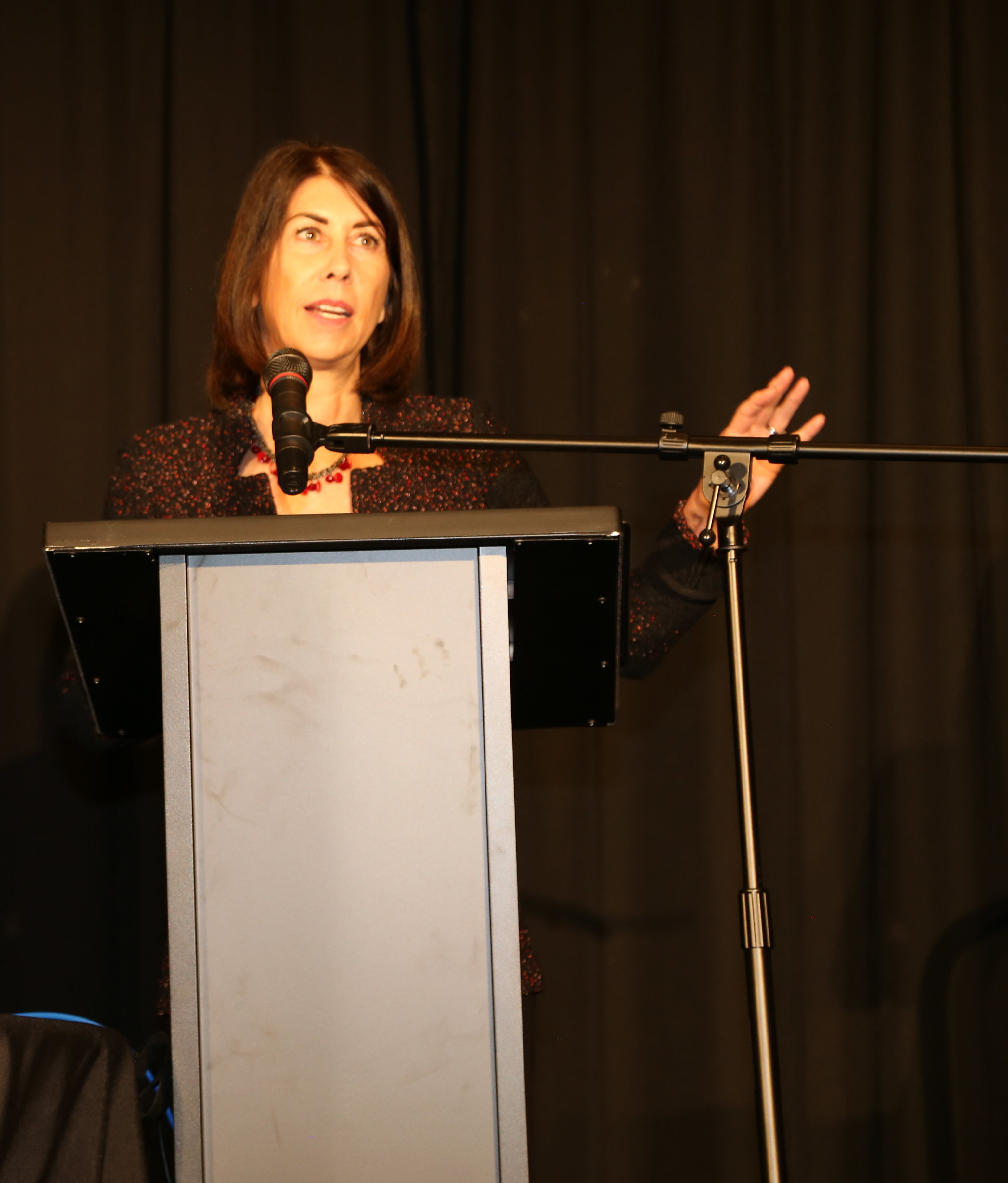 NIJ Director La Vigne at Lectern