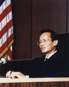 image of a judge in a courtroom