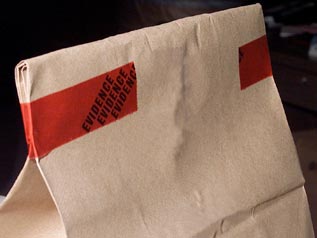 Image of sealed evidence bag