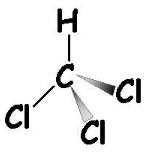 Diagram of chemical makeup of Chloroform