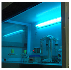 Image of UV light decontamination practices