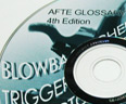 Photo of a CD ROM with the word blowback on it