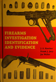 Photo of a firearms investigation identification and evidence book cover with two guns on it. 