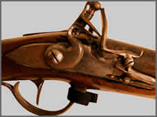 close up photo of a flintlock pistol