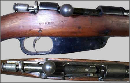 Closeup photo of a firearm