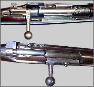 Photo of two Mauser rifles