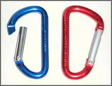 photo of two carabiners