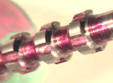 Close Up of a photo a rifling broach tool