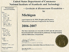 Certificate of traceability