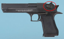 External safety of Desert Eagle Mark VII pistol