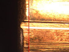 Identification of land impressions on bullet