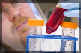 Photo of a chemist in a lab
