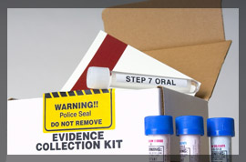 Picture of an evidence collection kit
