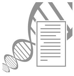 Illustration of document and DNA strand to convey Quality Assurance Standards for Forensic DNA Testing Laboratories