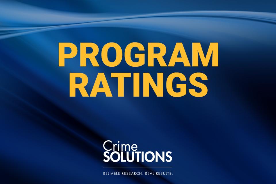 Program Ratings. CrimeSolutions