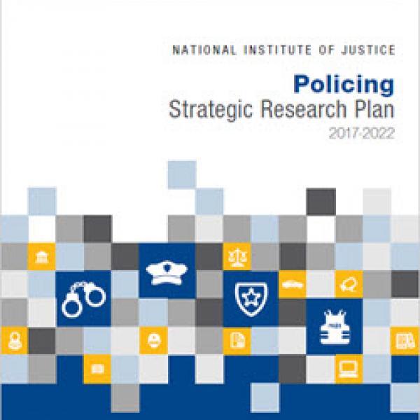 Cover of the Policing Strategic Research Plan, links to PDF version