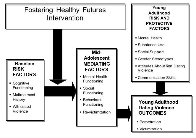 Research Model for Long-Term Impact of a Positive Youth Development Program on Dating Violence Outcomes During the Transition to Adulthood