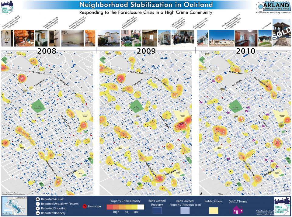 Neighborhood Stabilization in Oakland Crime Mapping Poster