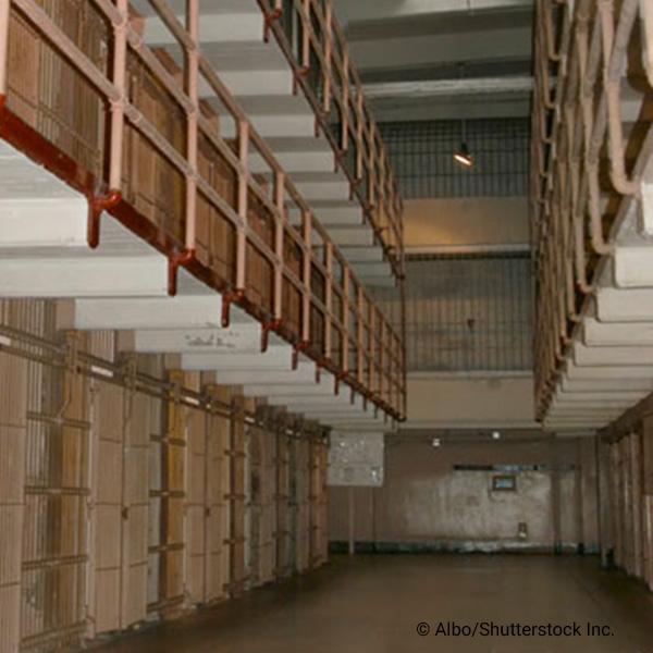 multi-level prison cell block