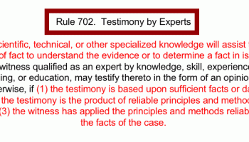 Rule 702. Testimony by Experts