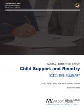 Publication Cover for Child Support and Reentry