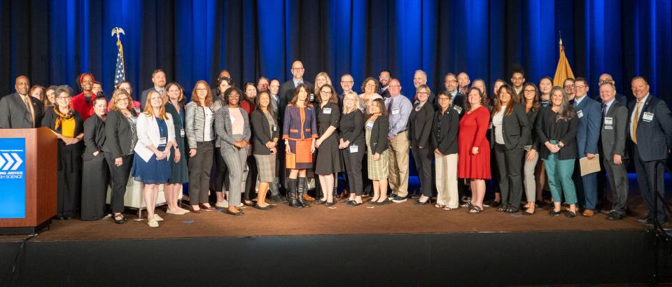 Former and current staff at the National Institute of Justice at the 2024 NIJ Research Conference