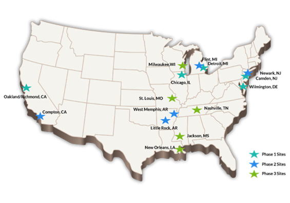 Map of VRN Sites