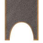 Parabolic concave recessed base