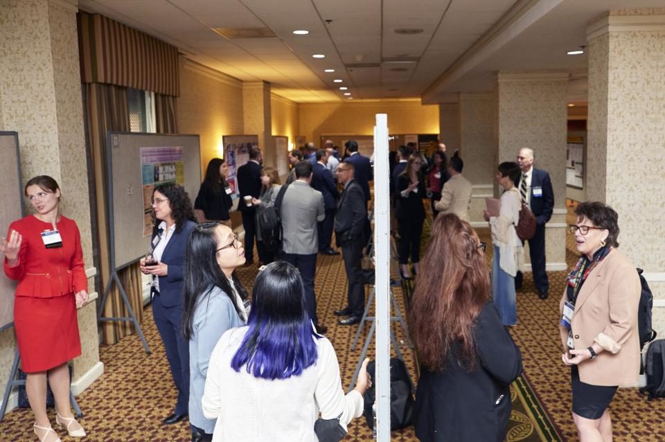 Busy poster session at the NIJ 2023 Research Conference