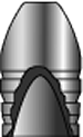 illustration of a cutaway of a cylindrical projectile
