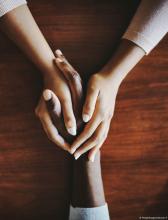 Close-up of holding hands