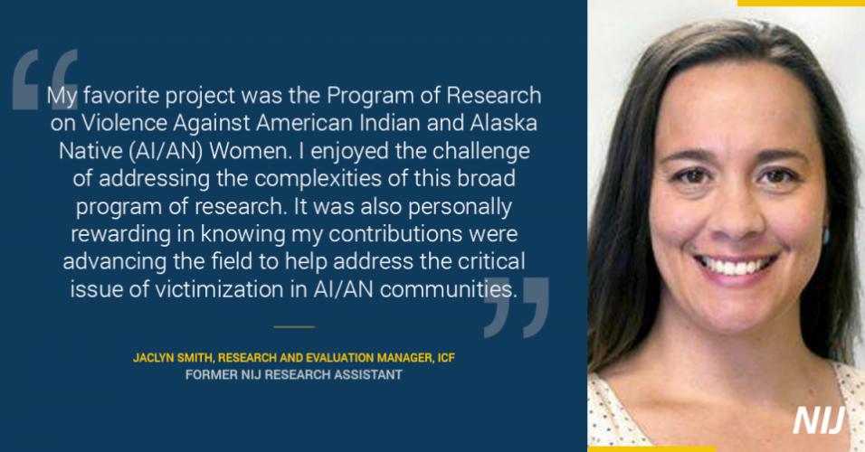 Jaclyn Smith Research Assistantship Quote