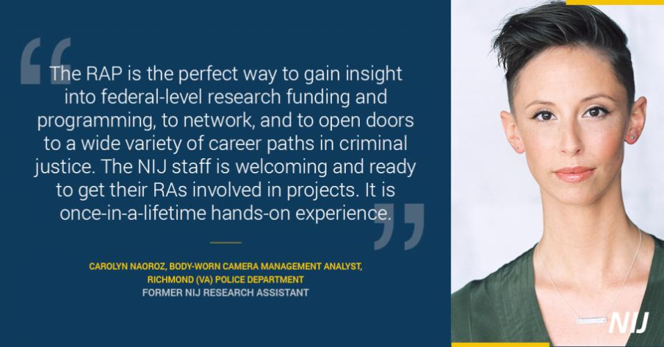 Carolyn Naoroz Research Assistantship Quote